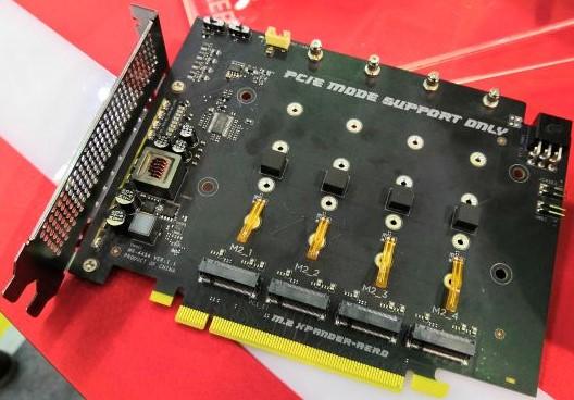 msi pcie x16 ssd x4 aero ouvert