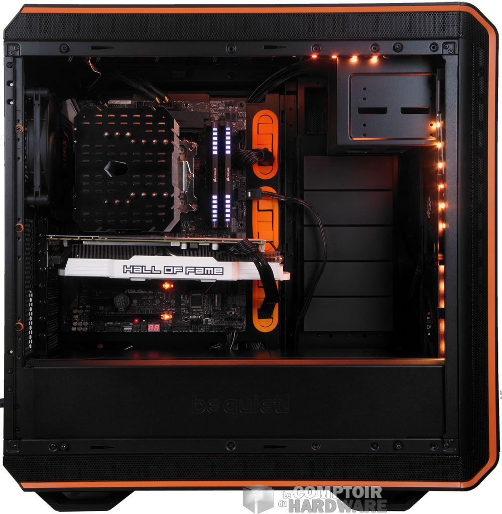 L'intérieur dégagé et bien plus propre