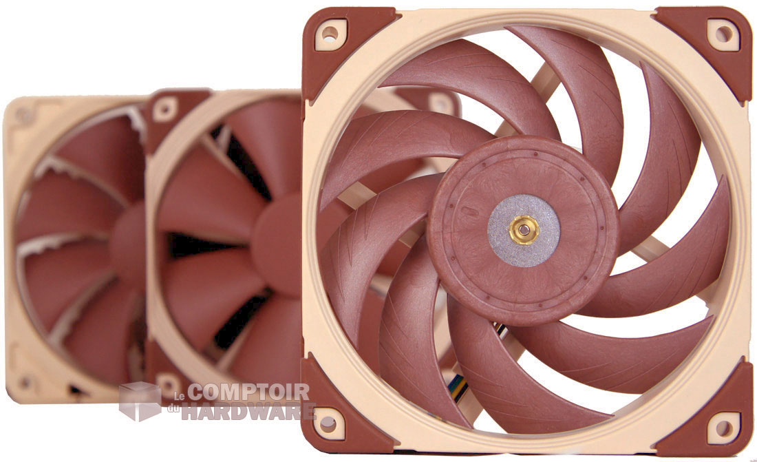 NF-P12, NF-F12 et maintenant NF-A-12x25. Les fleurons de la flotte Noctua