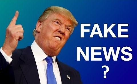 trump fake news bleu