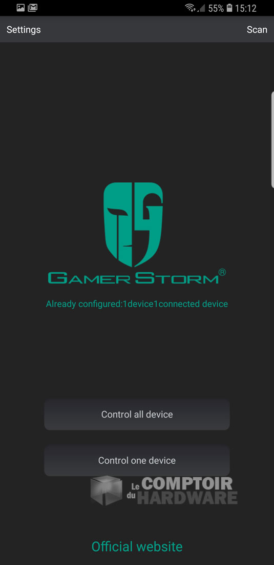 L'écran de connexion ensuite, si tout se passe bien !