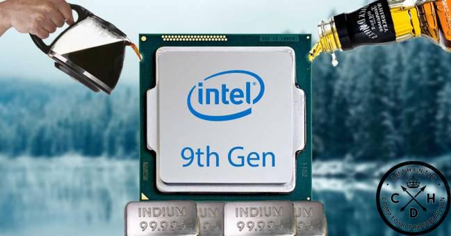 intel logo 9thgen coffee whiskey lake indium cdh