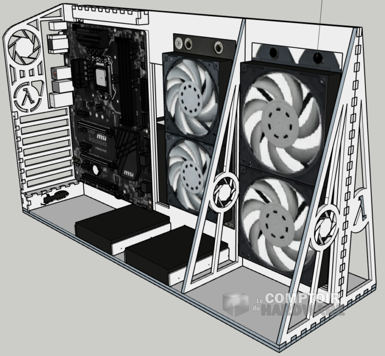 Et trois quarts de face