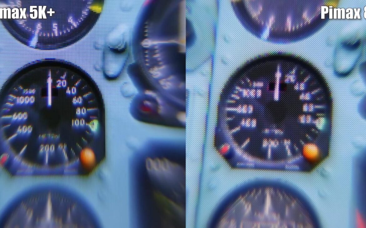 pimax 5k plus vs 8k screen writings t