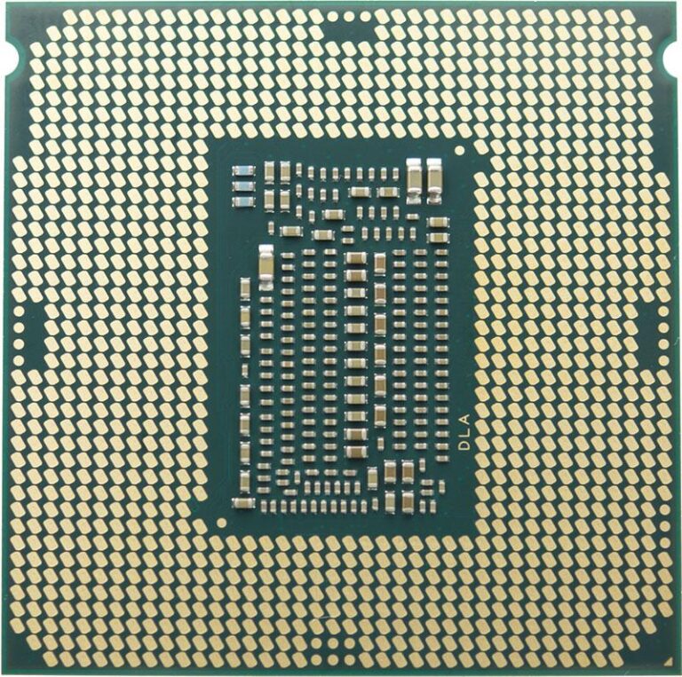 Core i9-9700K face arrière