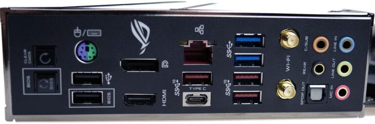 Asus Maximus XI Hero WiFi : back panel