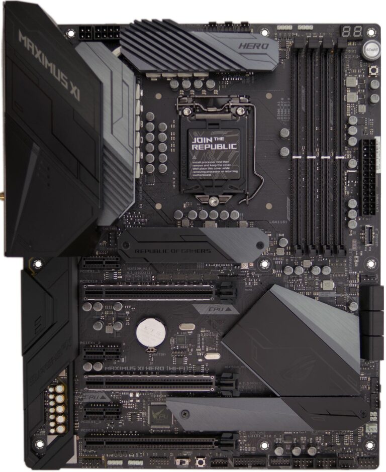 Asus Maximus XI Hero WiFi : face avant