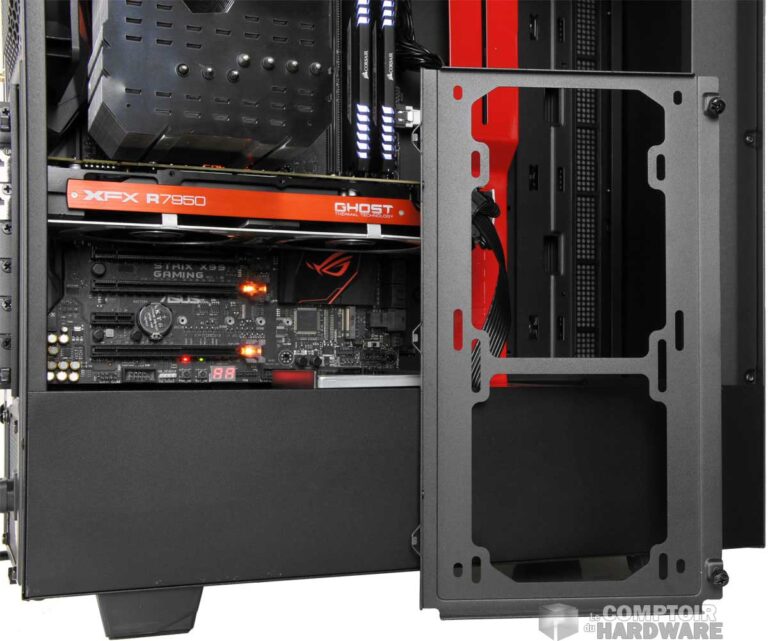 Le cadre extractible pour deux ventilateurs en façade