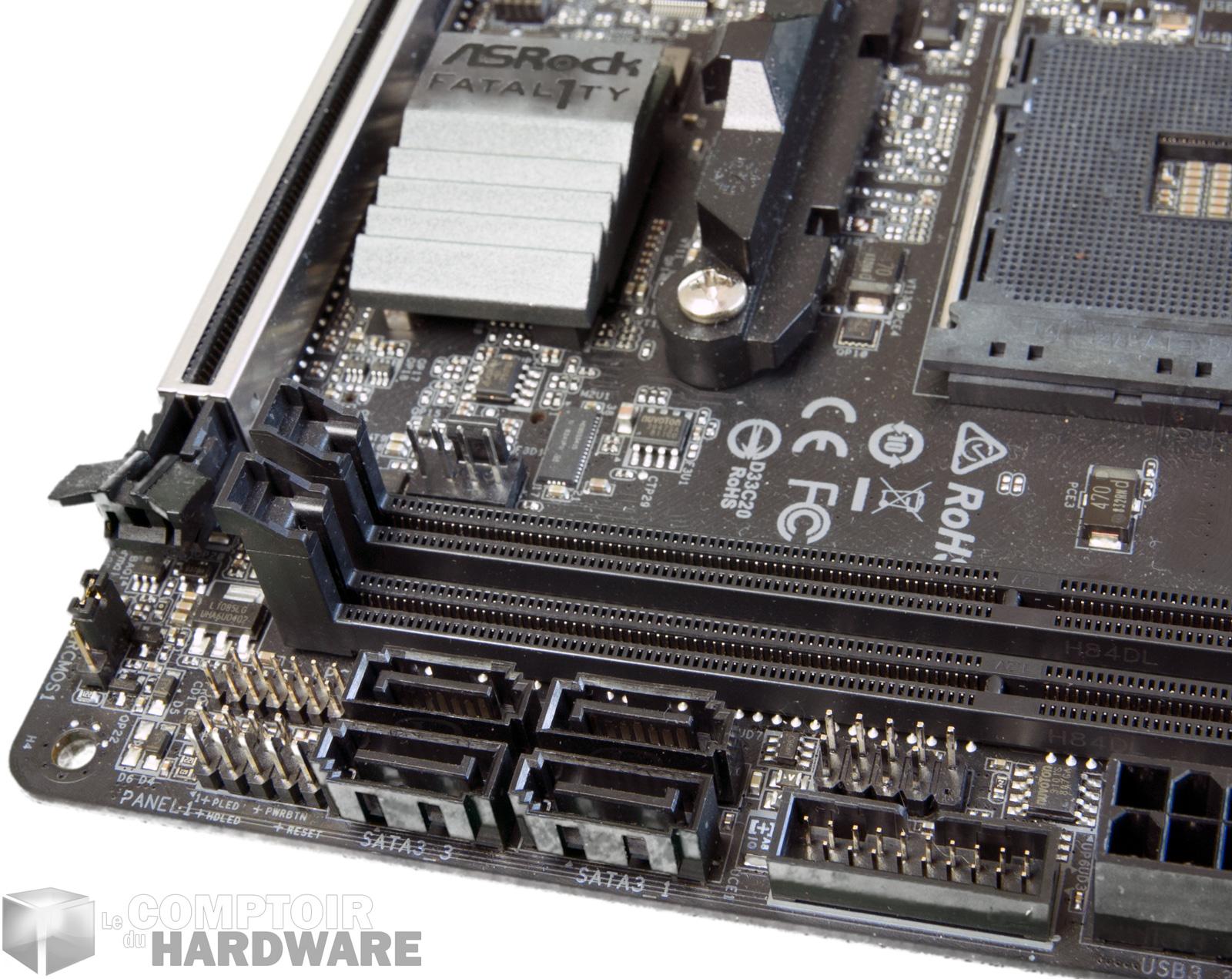 x470 gaming itx/ac - connectique interne