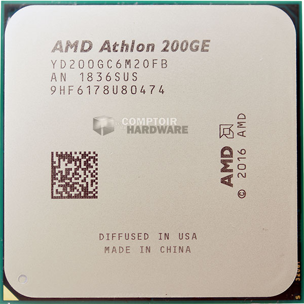 Athlon 200GE : face avant