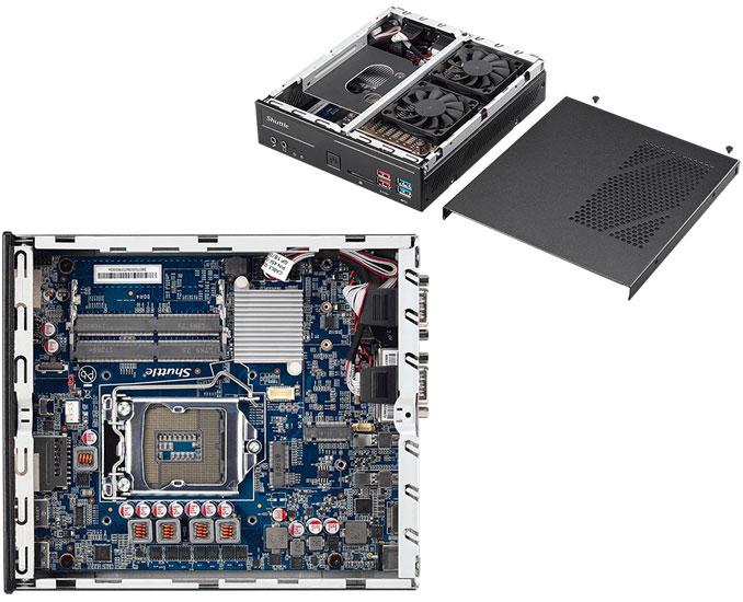 shuttle dh370 ouvert