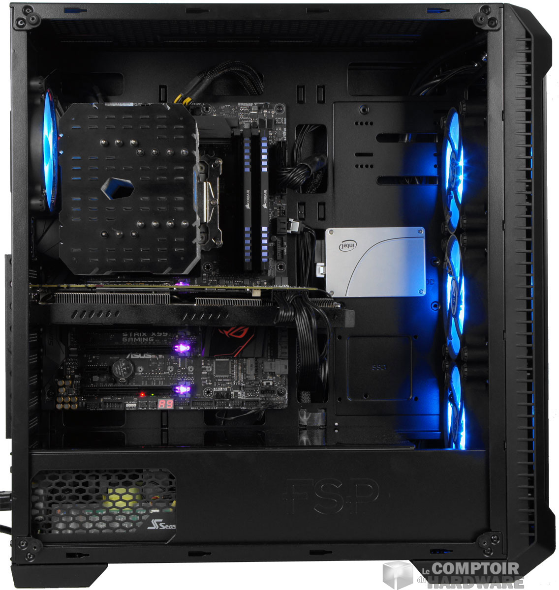 Côté carte mère sur le CMT520