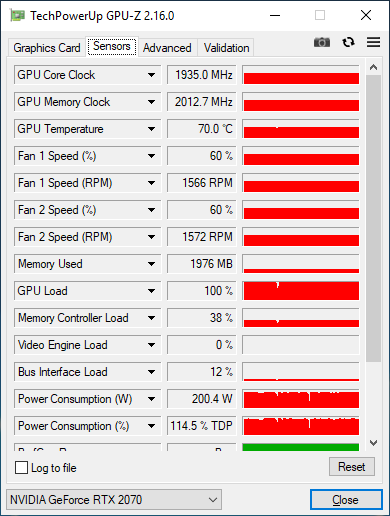 MSI RTX 2070 ARMOR overclockée