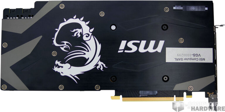 MSI RTX 2070 ARMOR : face arrière