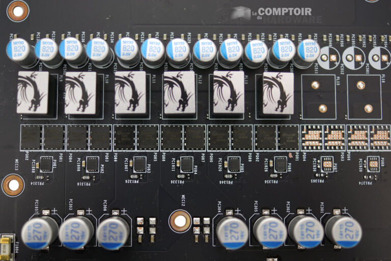 MSI RTX 2070 ARMOR : étage d'alimentation