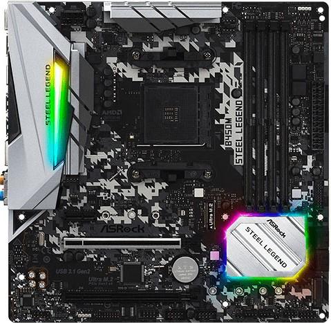 asrock b450m steel legend microatx