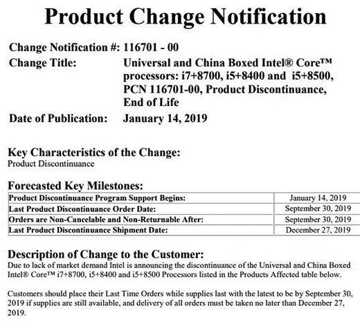 intel bundle optane eol