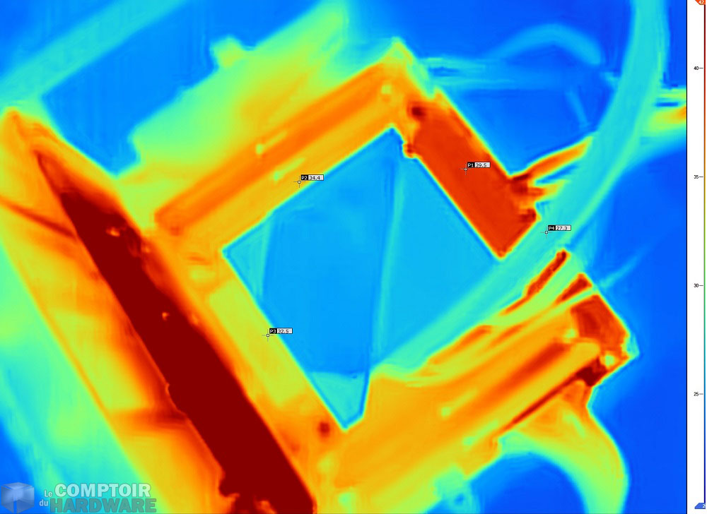 Après 15 minutes de charge, ventilateur de bloc éteint