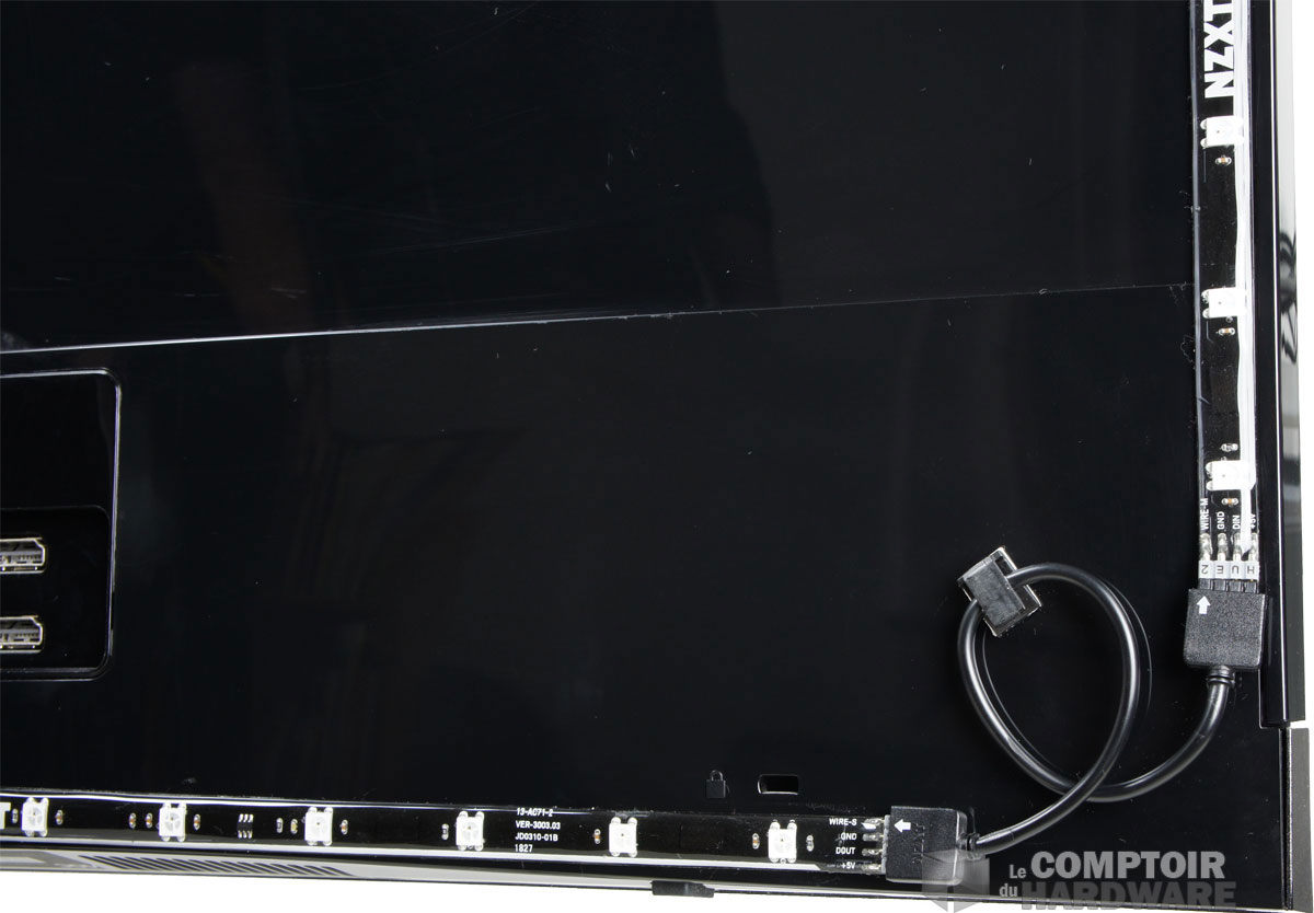 Les raccords des bandeaux de DEL