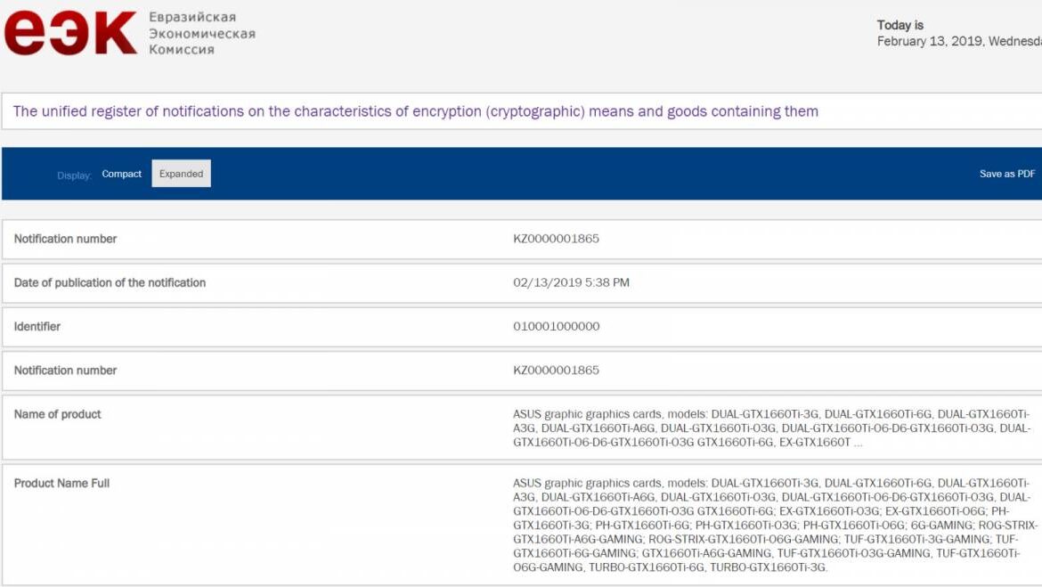 asus gtx 1660 ti 3go @eec