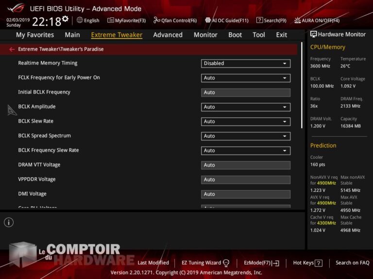 asus rog z390 maximus xi hero - extrem tweaker