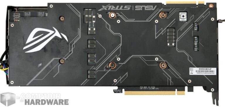 asus rog strix gaming rtx 2080 ti - vue de derrière