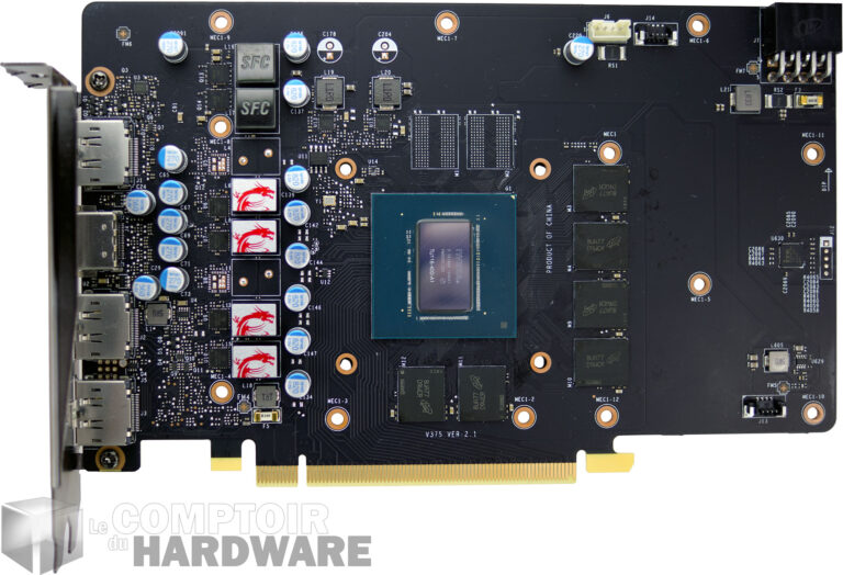 MSI GTX 1660 Ti Gaming X : le PCB