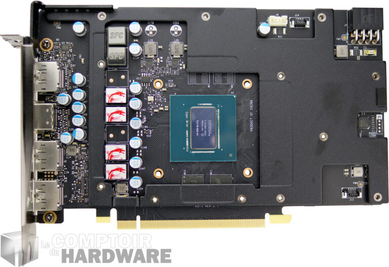 MSI GTX 1660 Ti Gaming X : refroidisseur retiré