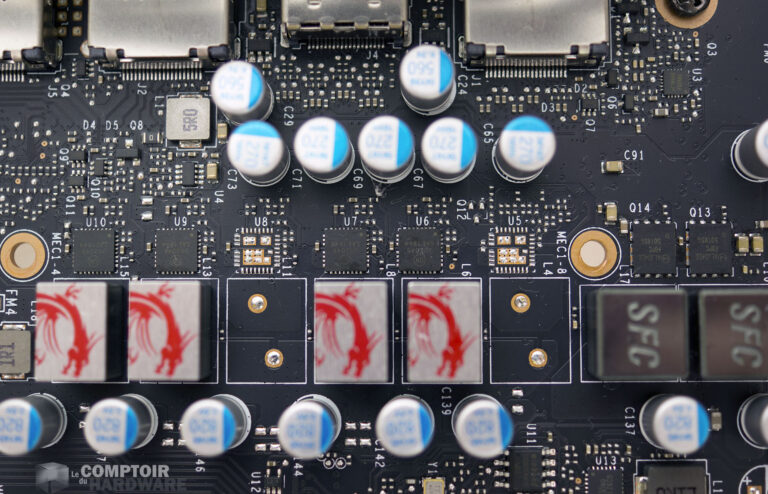 MSI GTX 1660 Ti Gaming X : étage d'alimentation