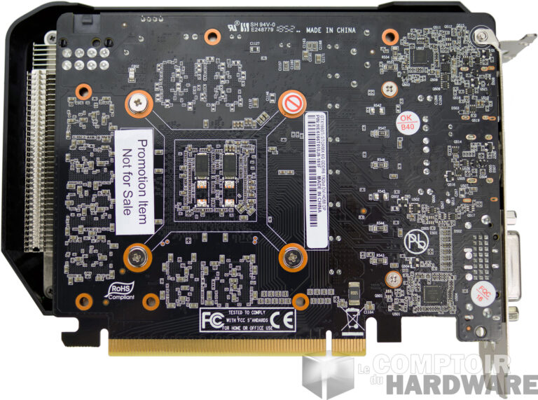Palit GTX 1660 Ti StormX : face arrière