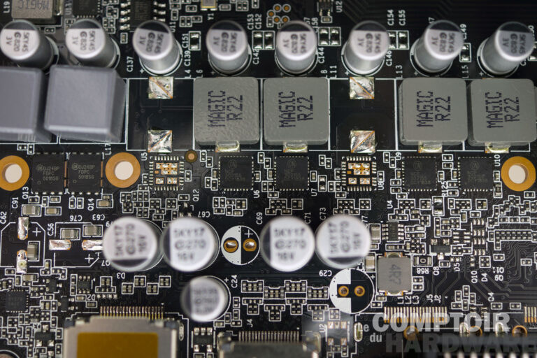 Palit GTX 1660 Ti StormX : étage d'alimentation