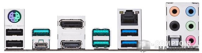 asus prime z390 a backpanel