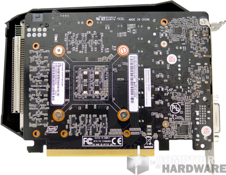 Gainward GTX 1660 Pegasus : face arrière