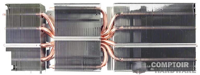 gigabyte rtx 2080 gaming oc - vue de face du radiateur