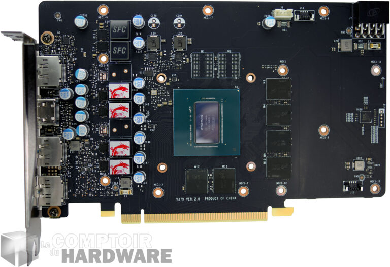 MSI GTX 1660 Gaming X : le PCB