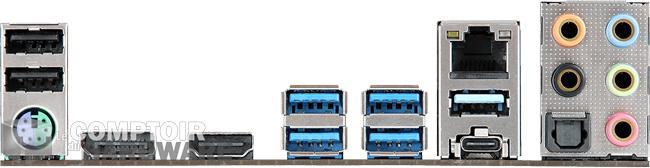 asrock b450m steel legend face arriere