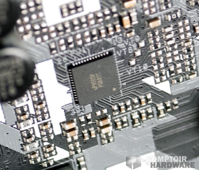 asrock b450m steel legend - contrôleur de phases P9505