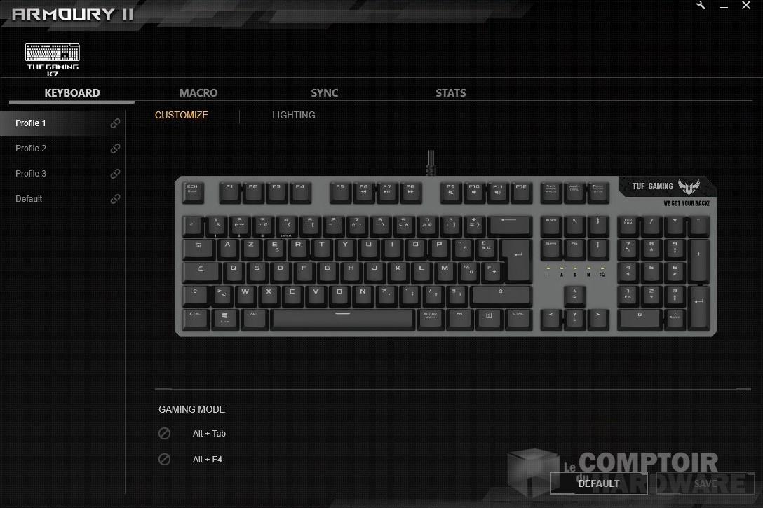 asus k7 tuf gaming armoury 1 cdh t