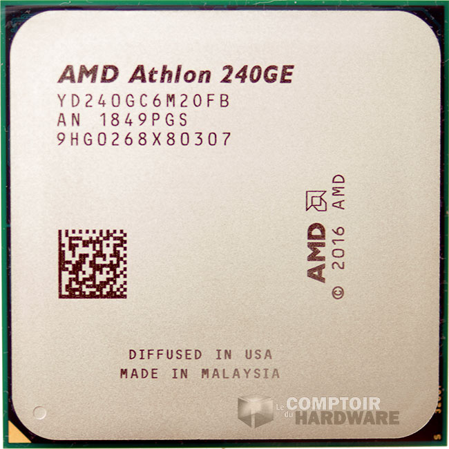 Athlon 240GE face avant