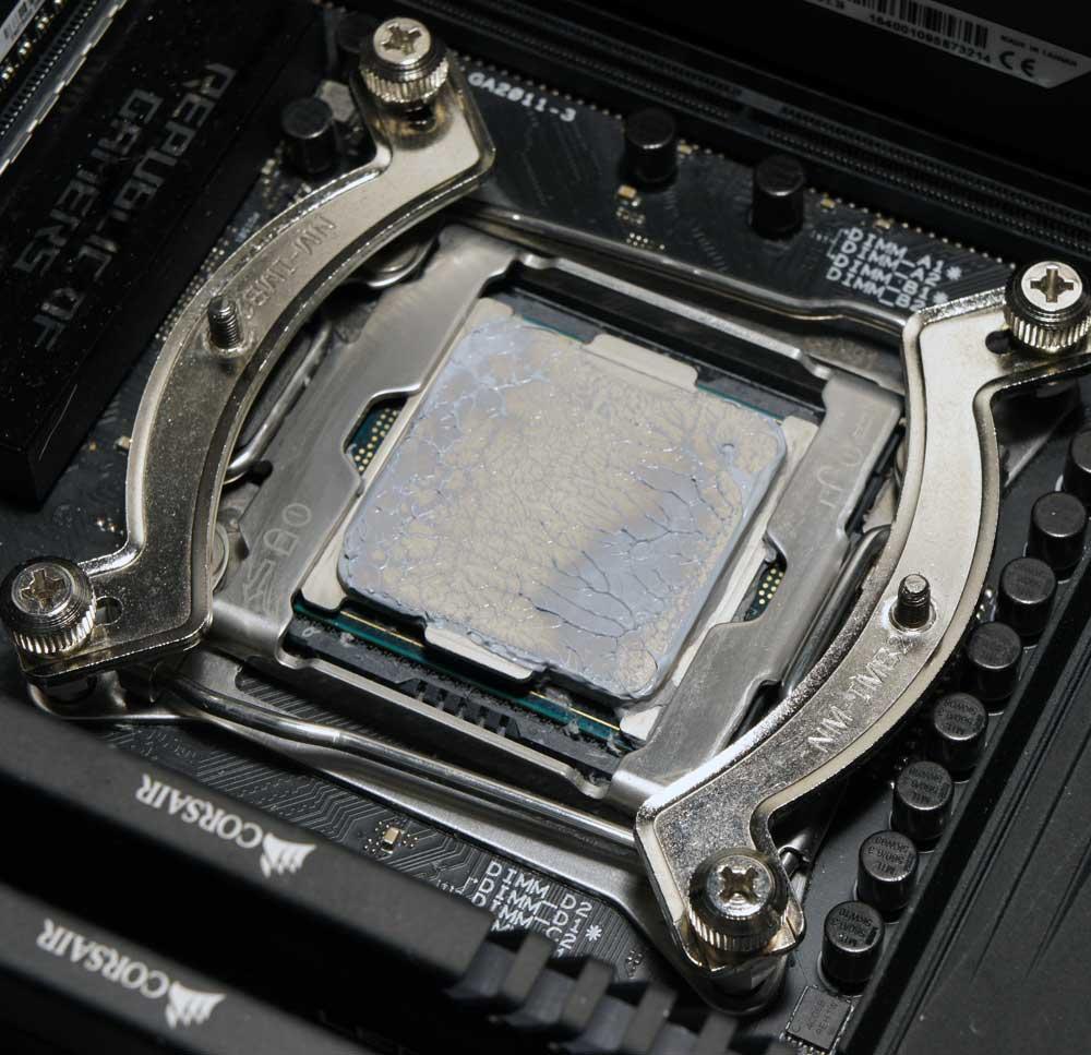 Une fois les tests passés et le ventirad retiré