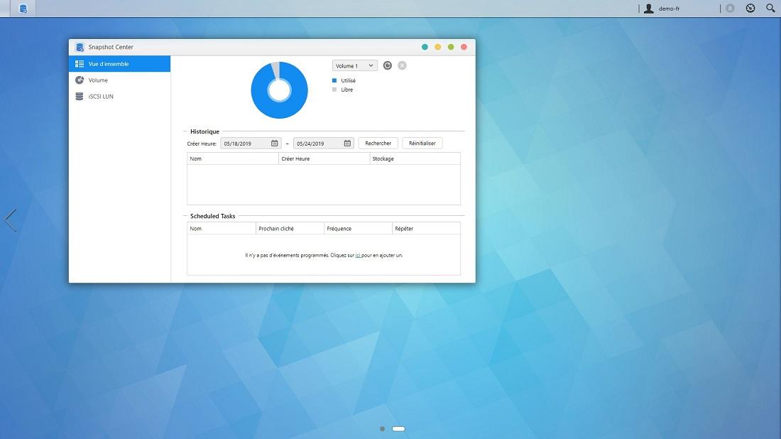 Snapshot Center arrive sur le bureau d'ADM 3.3