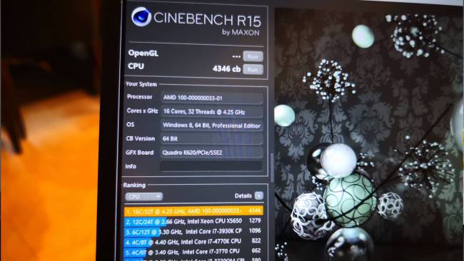 ryzen 16coeurs cinebenchr15 leak