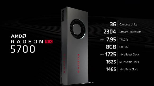 amd rx 5700 specs