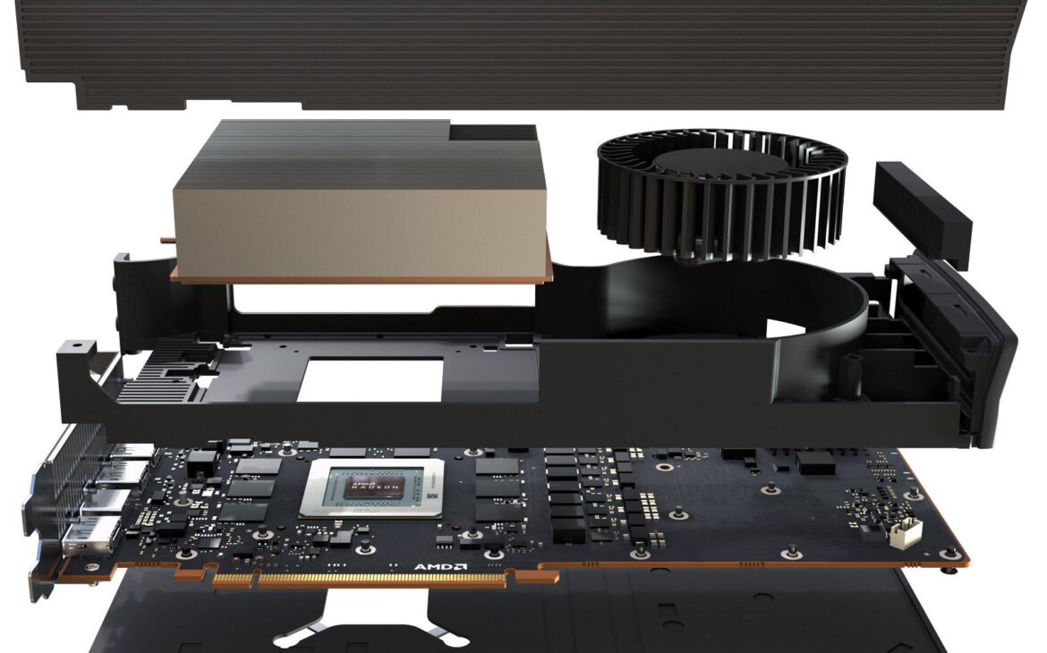 amd rx 5700 xt (3d eclatée)