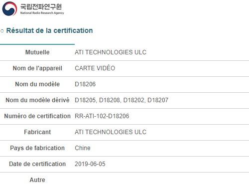 ati technologies rcc coree certification navi 10
