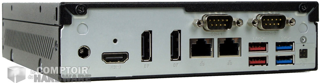 L'arrière du boîtier