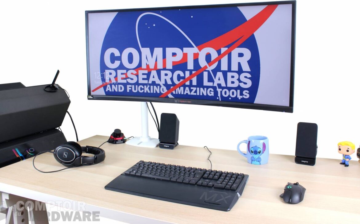 ergotron lx : x34p et bureau IRL (ou presque).