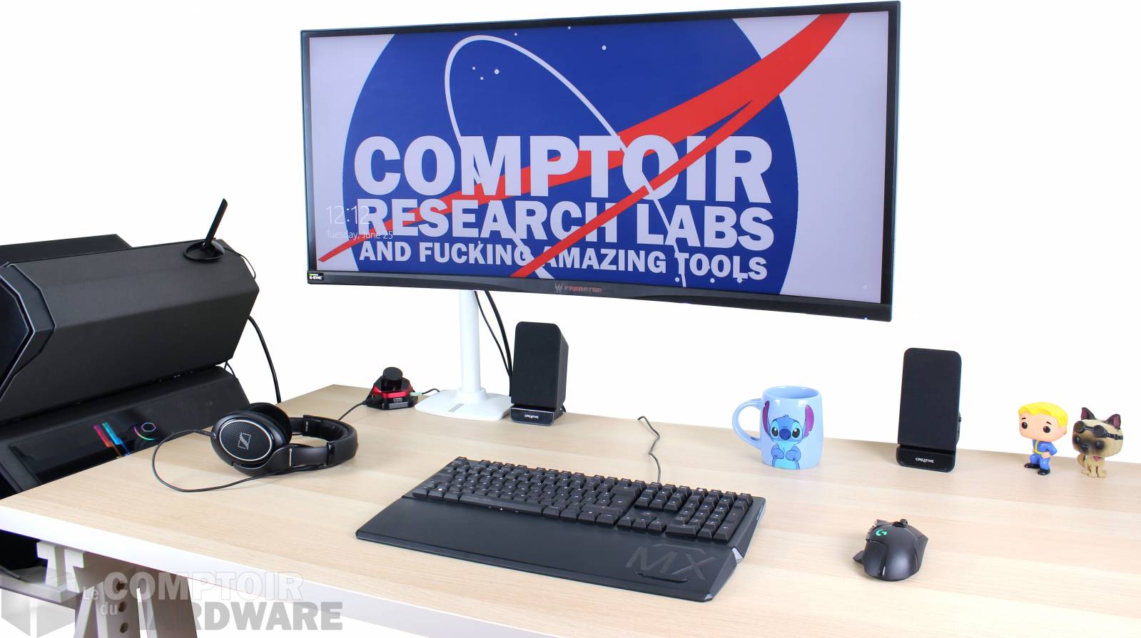 ergotron lx : x34p et bureau IRL (ou presque).