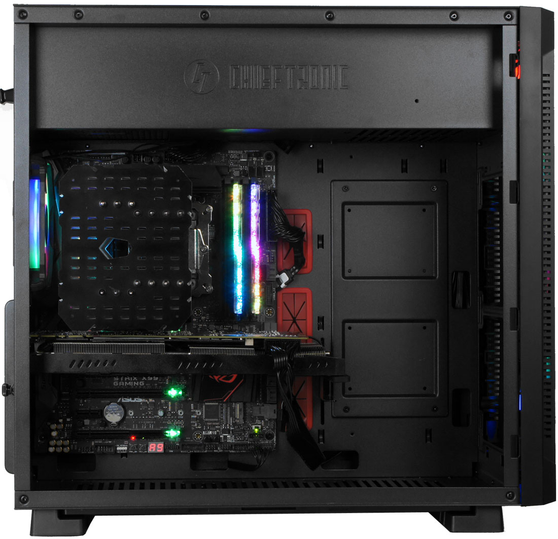 L'intérieur côté carte mère