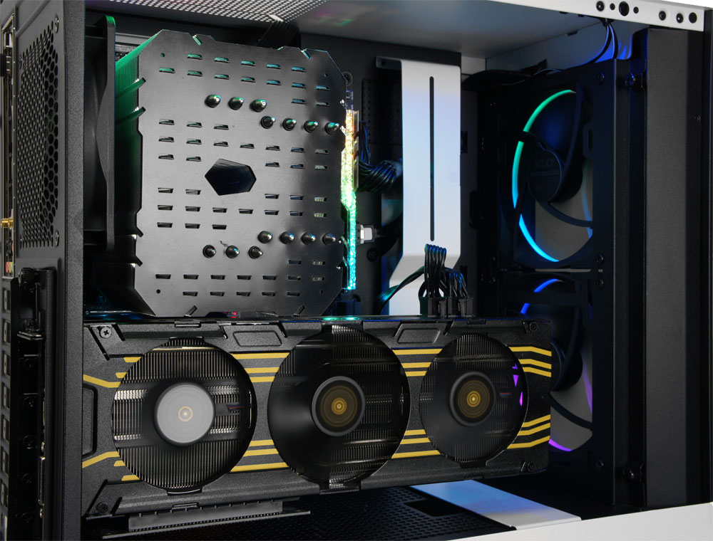 Les deux Aer 140 aRGB en façade